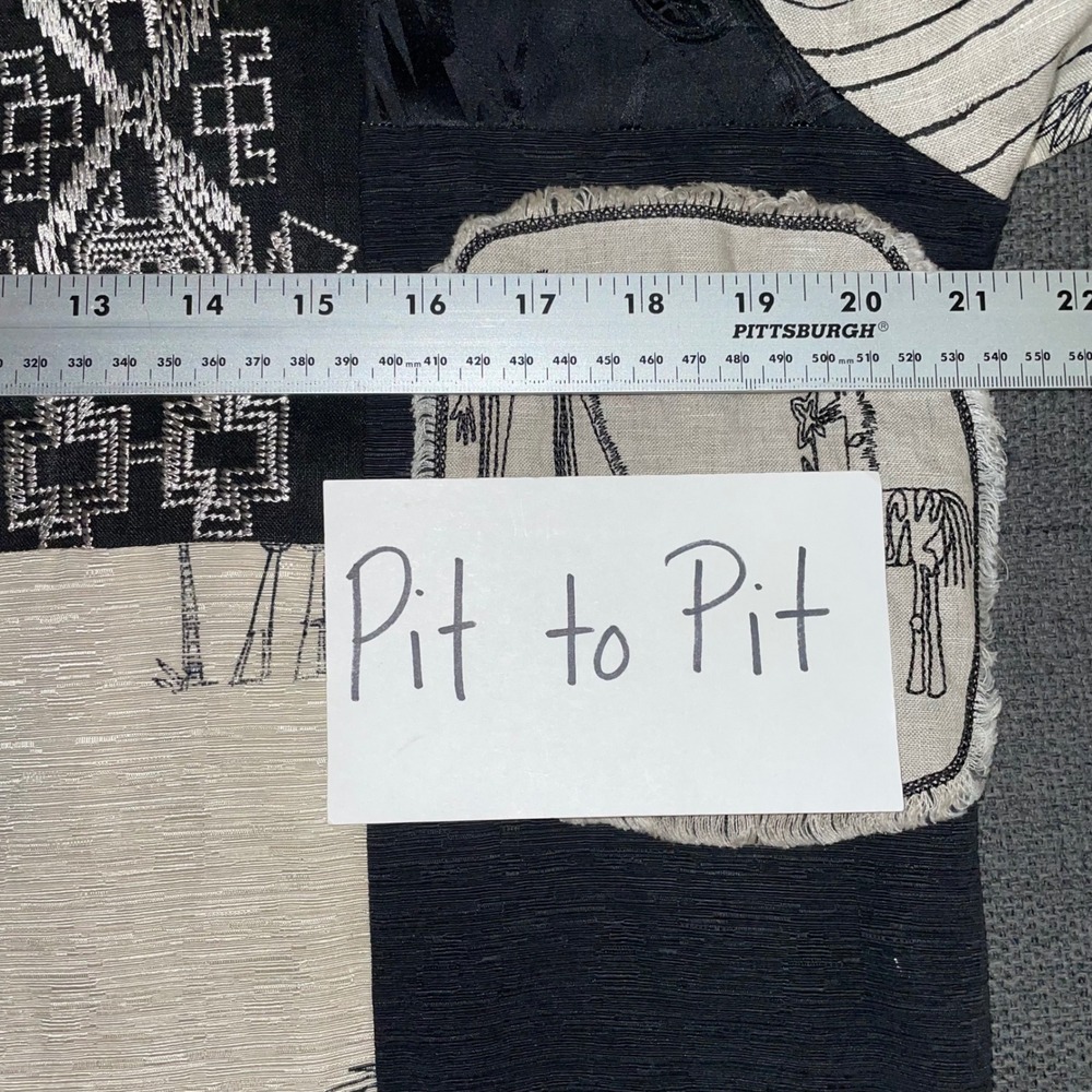 NEW‎ Chicos Linen Silk Patchwork Jacket Safari Gi… - image 7